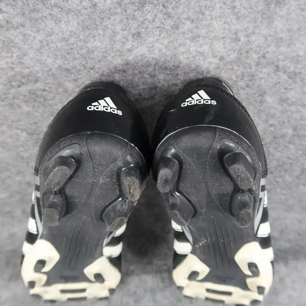 Adidas Shoes Kids 2.5 Soccer Cleats Puntero Black White Sport Athletic Lace Up